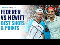 Roger federer vs lleyton hewitt best atp shots  points from their rivalry