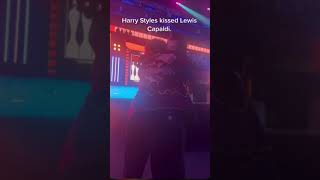 Another Angle Of Harry And Lewis Kissing At The Brits  harrystyles lewiscapaldi