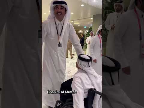 الشيخ تميم بن حمد آل ثاني والشيخ جاسم بن حمد آل ثاني غانم المفتاح