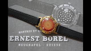 c1956 Ladies Ernest Borel Cocktail kaleidoscope vintage watch with rarer red dial discs.