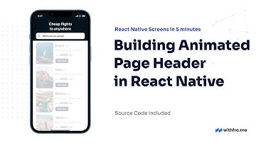 #16 Building Animated Page Header in React Native