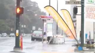 Heavy rain, strong winds slam San Francisco