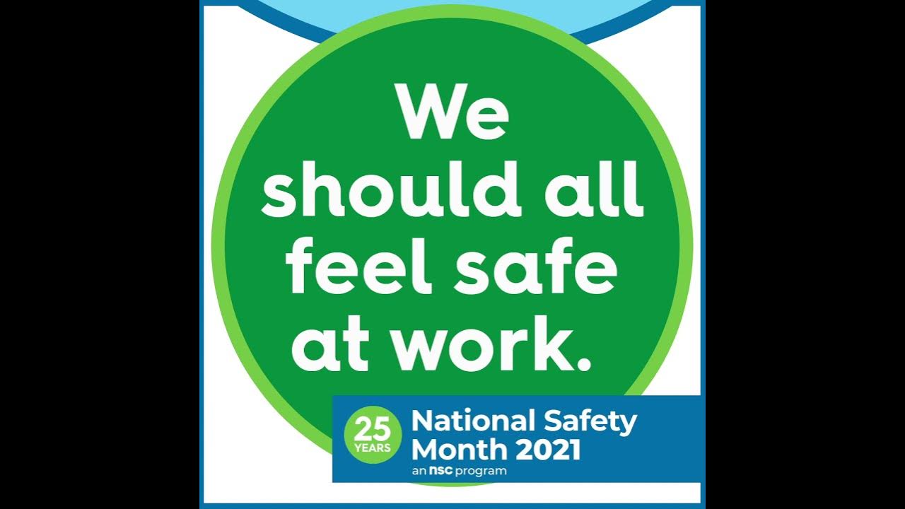 National Safety Council 2021 National Safety Month YouTube