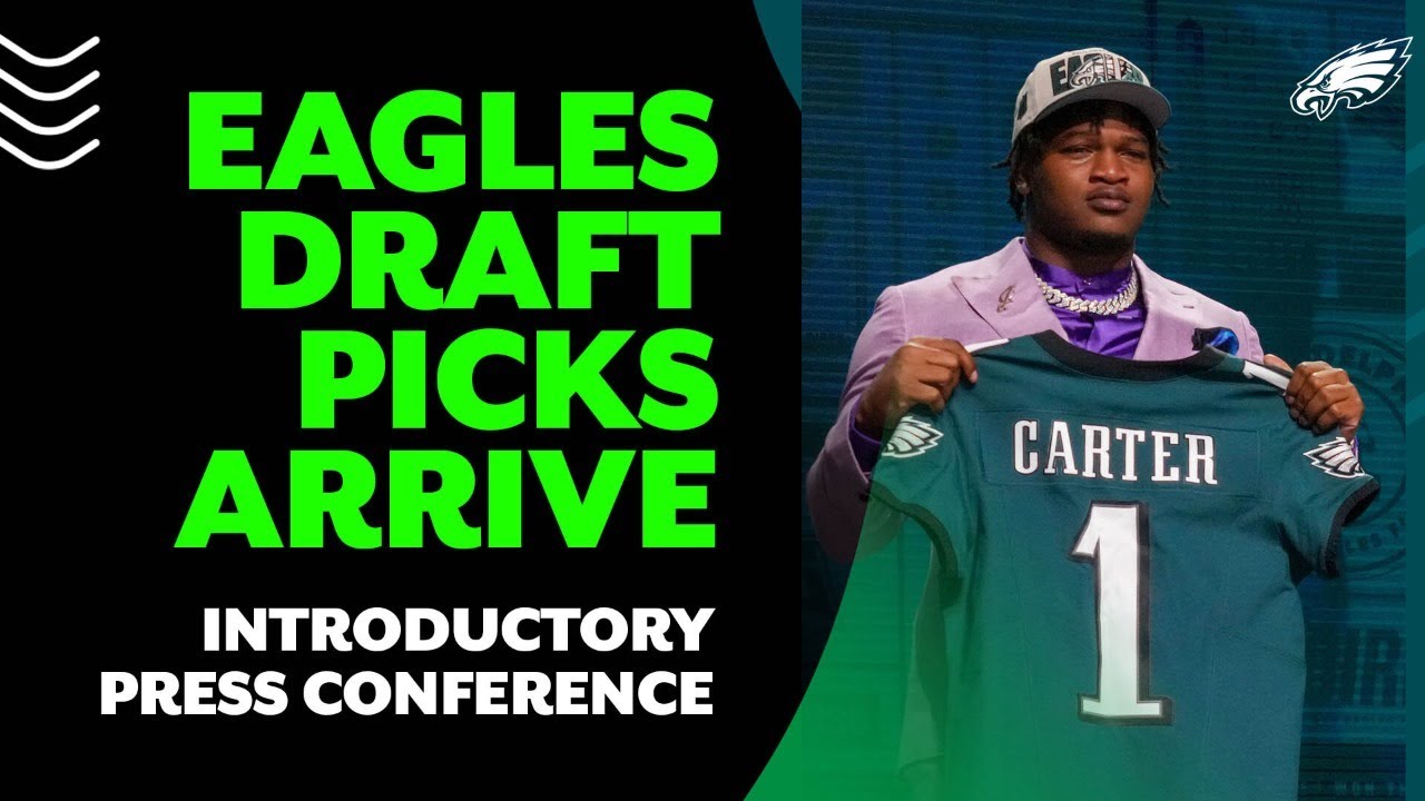 Introductory press conference for Eagles firstround draft picks, Jalen