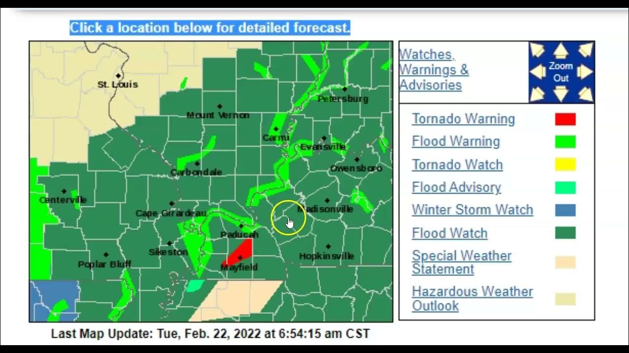 Tornado Warning/Kentucky. Large Storm Forming across the US YouTube