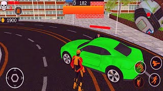Amazing Green Rope Hero Gangster Crime Battle Android Gameplay screenshot 3