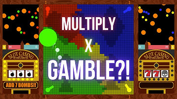 Multiply or Release x Slot Machine Gamble | Algodoo Marble Race