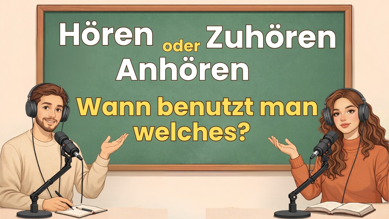 German Podcast | Deutsch Grammatik Ep 10: Hören, Zuhören oder Anhören? Das ist der Unterschied!