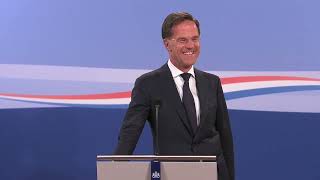 Integrale persconferentie van MP Rutte na de minsterraad van 18 augustus 2023