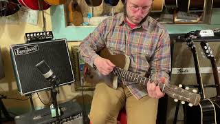 1960s Silvertone 1304 (Danelectro U-1) short scale semihollow electric guitar