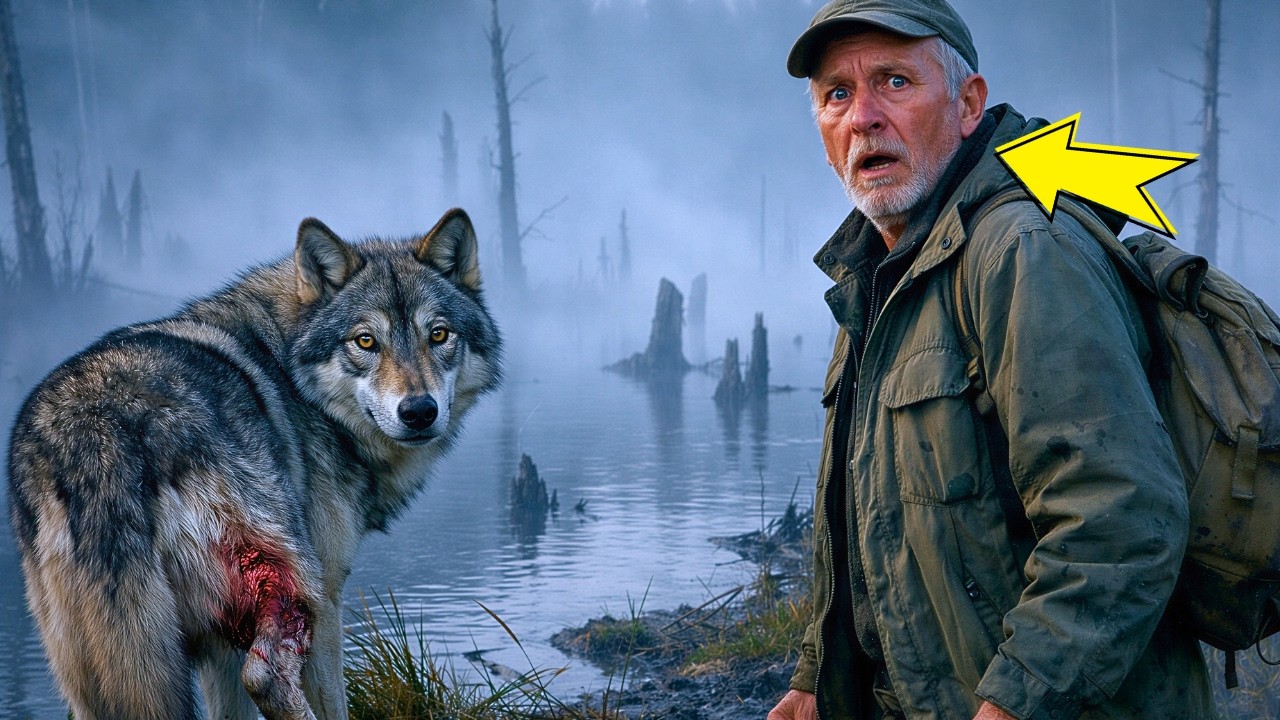 Старый лесник 40 лет обходил это болото… но раненый волк повёл его туда — и он ПОСЕДЕЛ за секунду!