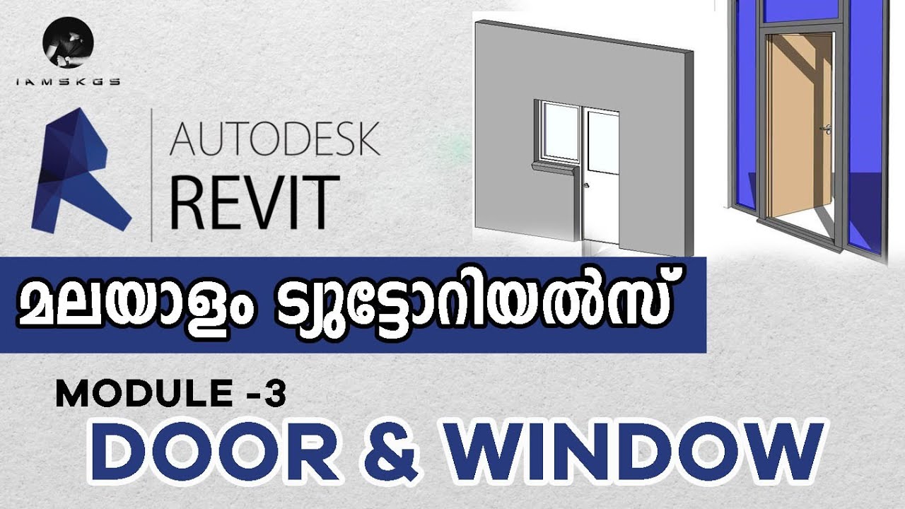 09. Doors & Windows Revit Architecture Malayalam Tutorials YouTube