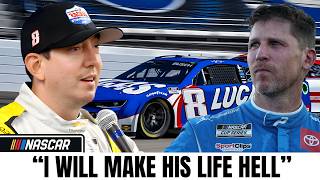 Kyle Busch SNAPS Back at Denny Hamlin — “He Doesn’t Know WHAT He’s Talking About!”