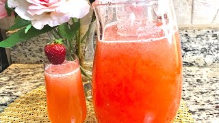 ￼ Strawberry Lemonade  عصير الفراولة مشروب لذيذ وسريع