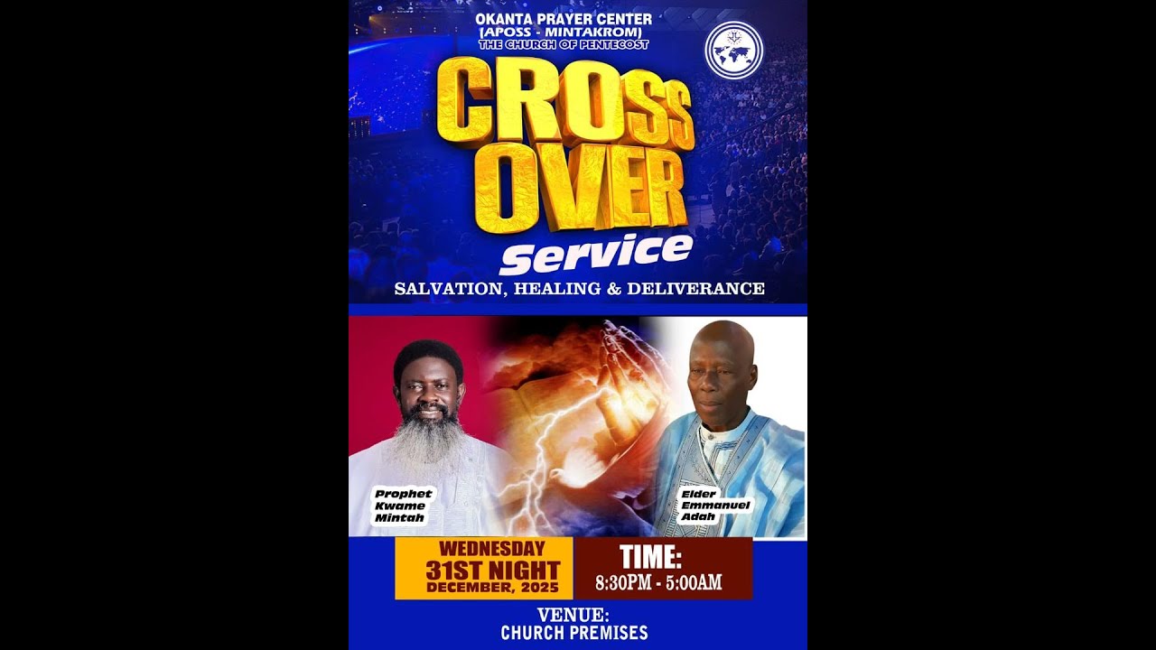 31st DECEMBER CROSS OVER SERVICE//31ST DECEMBER 2025 - YouTube