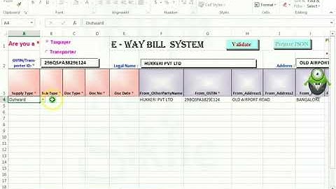 Bulk e way bill generation