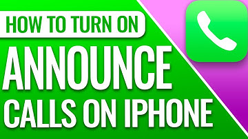 How To Turn On Announce Calls On iPhone