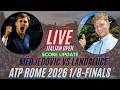 Hamad Medjedovic Vs Martin Landaluce | 1/8-Finals | ATP Rome 2026 | Live Score Update