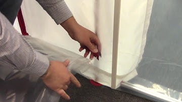 Setting up a ZipWall Magnetic Door Self Closing Entry Step by Step