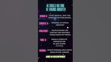 AI Tools No One is Taking About -- PART 1 (CRAZY MINDBLOWING TOOLS) #aitools #ai #aitool