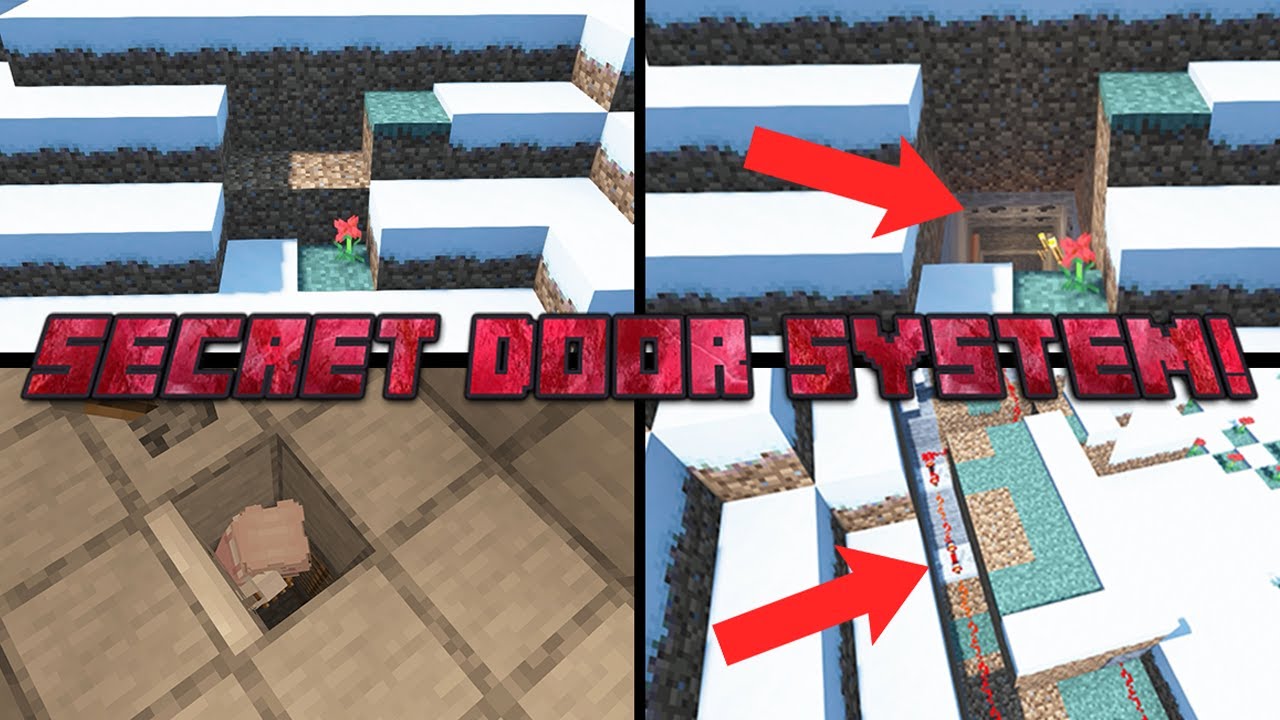 How to Build a SECRET BASE with a HIDDEN DOOR Minecraft YouTube