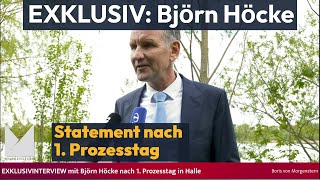 Björn Höcke EXKLUSIVES Statement nach 1. Prozesstag in Halle
