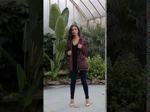 Chaqueta Tweed Multicolor