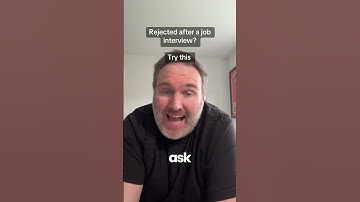 Rejected after a job interview?