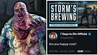 This Is BIG 7 Days To Die News: Storms Brewing Update Release Date, Hot Ember Storm AND New POIS?