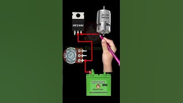 DC motor speed controller circuit #khairunelectronicsbd #youtubeshorts #shortsfeed #circuitdiagram