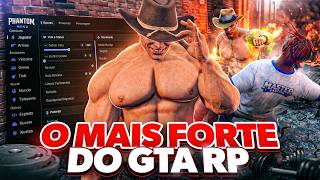 VIREI O HOMEM MAIS FORTE DO MUNDO NO GTA RP COM HACK MOD MENU! - PHANTOM MENU