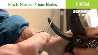 How To Sharpen Bypass Pruner Blades: Tutorial from the Gardening Products Review