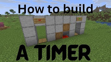 How to build a stopwatch/timer in minecraft!