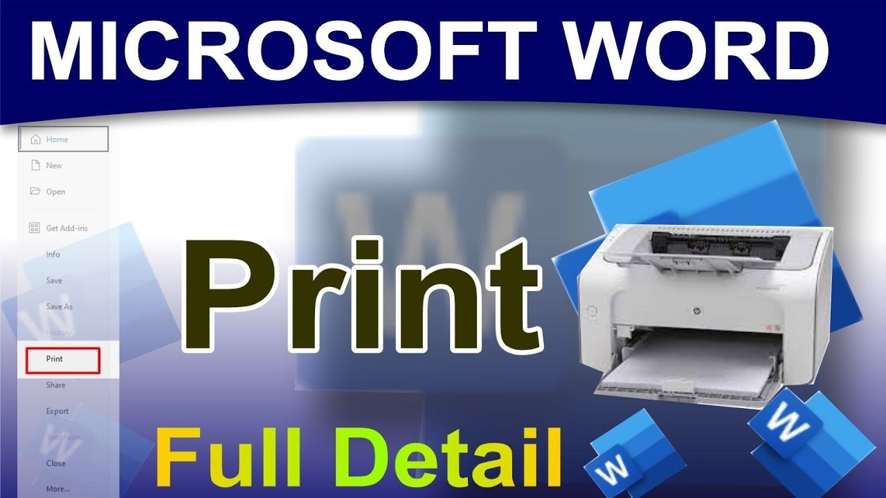 ​MS Word Print Guide: Documents Print Karne Ka Tarika. Beginer to advance full details 