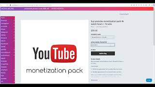 How to buy youtube monetization pack for 72 usd