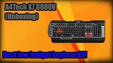A4Tech X7 G800V (Unboxing)