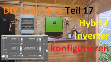 Solarbatterie Teil 17 - Nulleinspeisung mit dem Hybrid Inverter MPP Solar MPI richtig einstellen