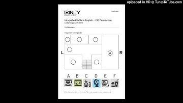 Listening Lounge - Trinity ISE Foundation Task 1
