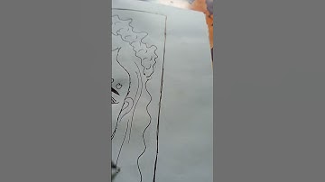 krishna ji ka drawing part-1 outline drawing 🤯❤️🙏🏻#shorts