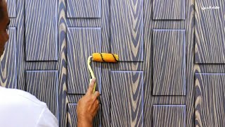 Wood decor with paint only Wall decor  creativity