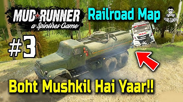 Spintires: MudRunner Railroad Map - Transporting Logs to Lumber Mill 2 - Part 3