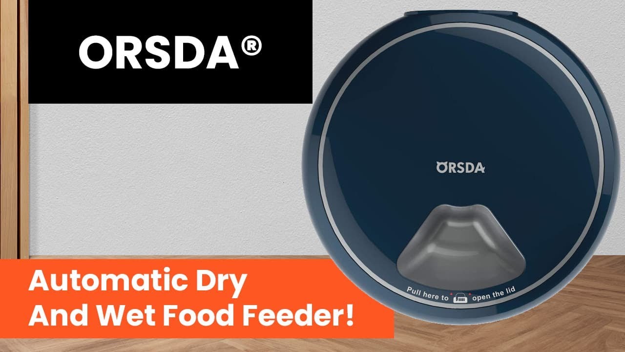 ORSDA Automatic Cat Feeder Wet Food and Dry Food YouTube