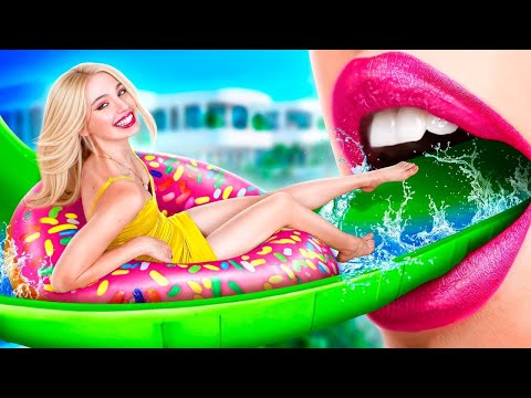 Мы Построили Аквапарк Дома! Отпуск за $1 vs $100,000