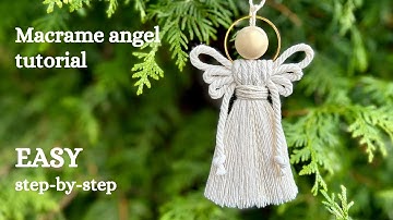Macrame Angel Tutorial Easy - DIY Christmas Ornaments