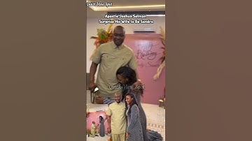 Apostle Joshua Selman Surprise His Love Sandra ❤️😘  (His Wife to be)