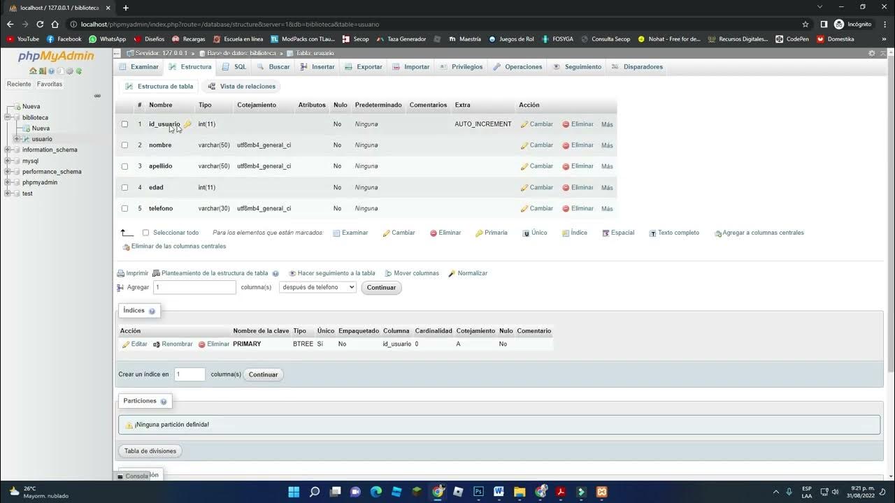 Como Crear mi primera Base de Datos con XAMPP en phpmyadmin - YouTube