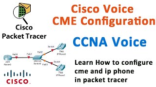 cme configuration with ip phone | cisco packet tracer tutorial | cisco ip phone configuration