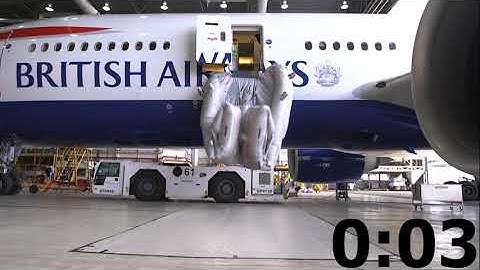 British Airways Aircraft Slide Deploy