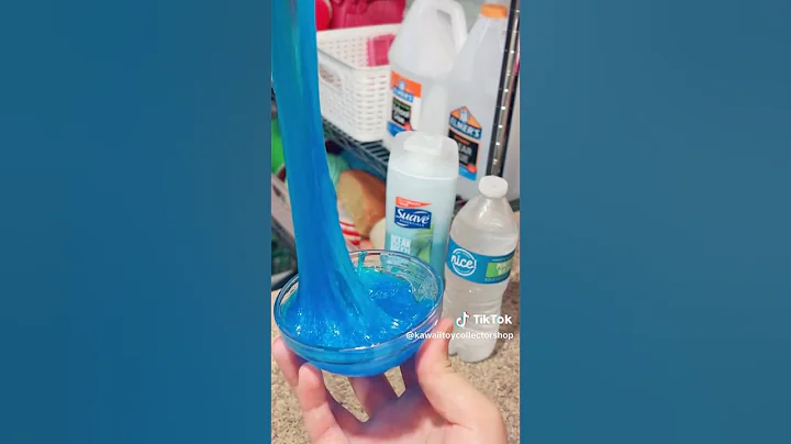 NO GLUE WATER SLIME!! 💧🫧💙 #slime #fidget #fidgettoy #shorts