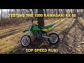 Testing the 1999 Kawasaki KX80 and Top Speed!